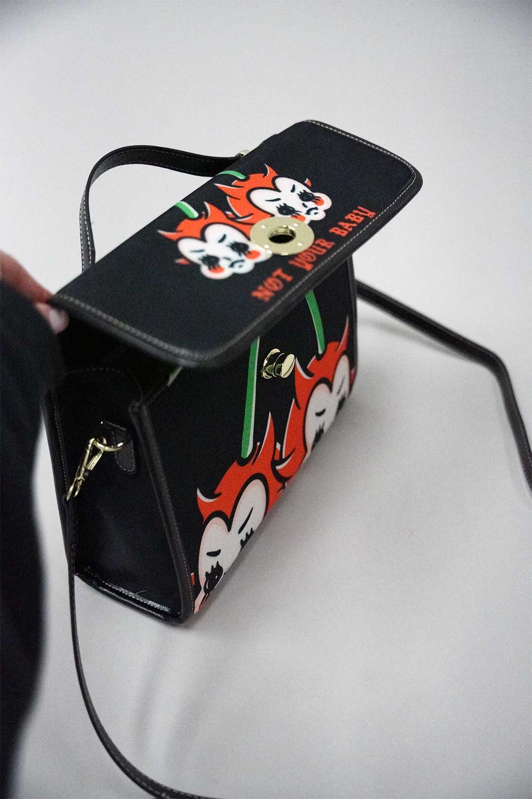 Not Your Baby purse interior pockets