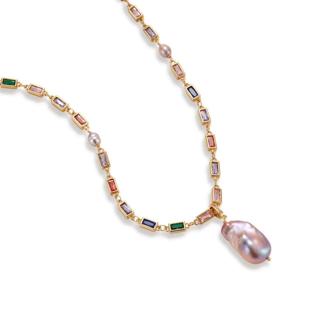 Rainbow Statement Necklace | Dopamine Alley