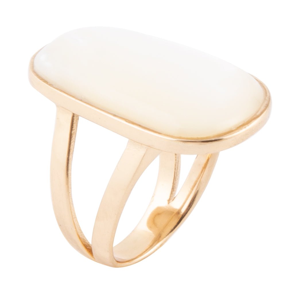High Class mother-of-pearl bronze ring by Barse Jewelry