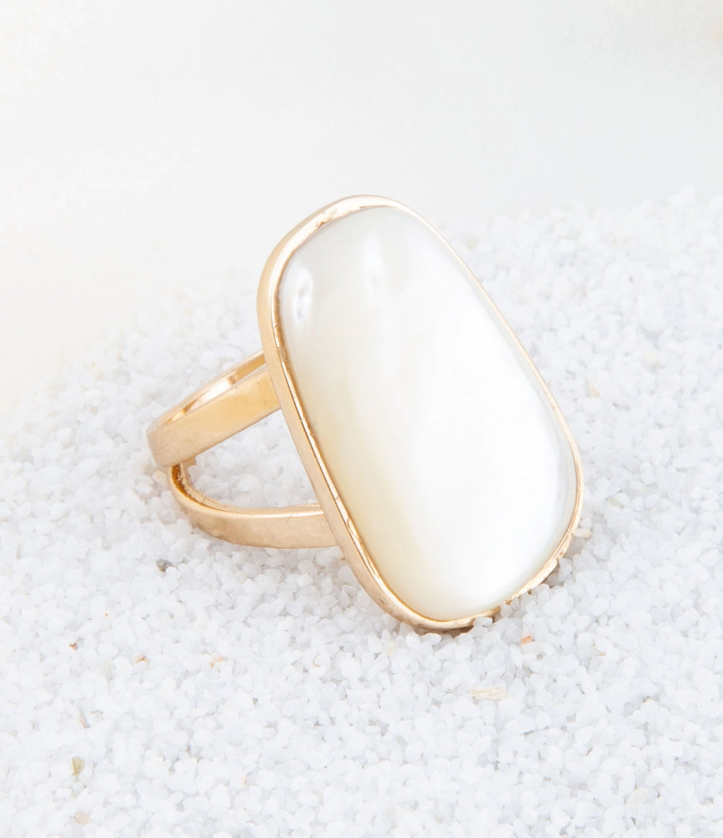 High Class mother-of-pearl bronze ring by Barse Jewelry
