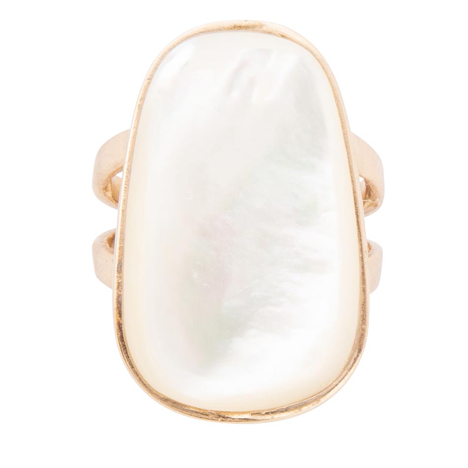 High Class mother-of-pearl bronze ring by Barse Jewelry