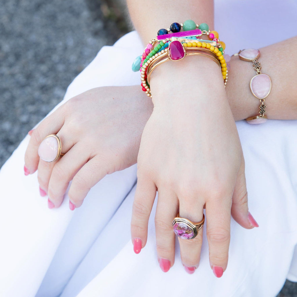 Pink Opal Statement Ring