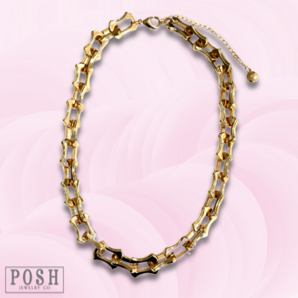 Chunky Gold-Tone Link Necklace