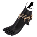 SEXY Rhinestone Layered Anklet Set